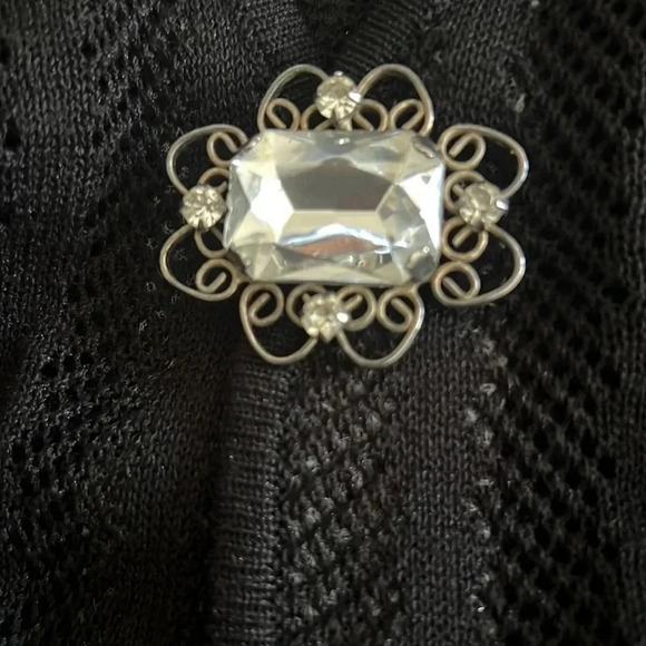 Stizzoli vintage embellished small cardigan with shoulder pads - Picture 6 of 6